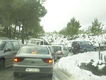 Schnee auf Mallorca